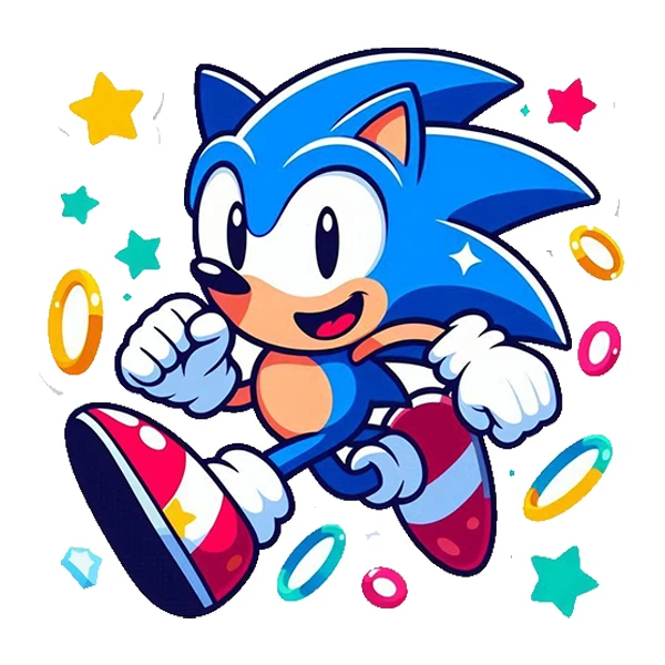 استیکر پارچه و لباس پاد آفرین طرح سونیک کد 4514