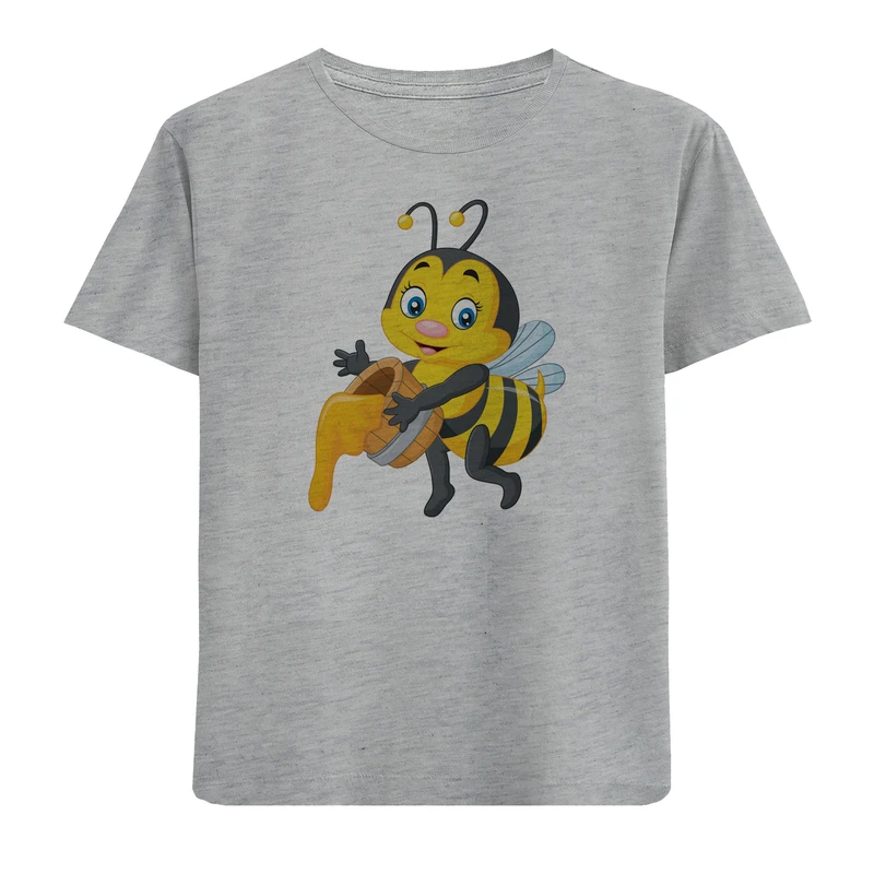 تی شرت آستین کوتاه بچگانه مدل زنبور عسل D27