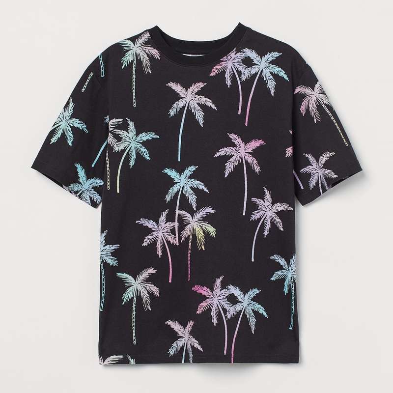 تی شرت آستین کوتاه دخترانه اچ اند ام مدل 0979374002