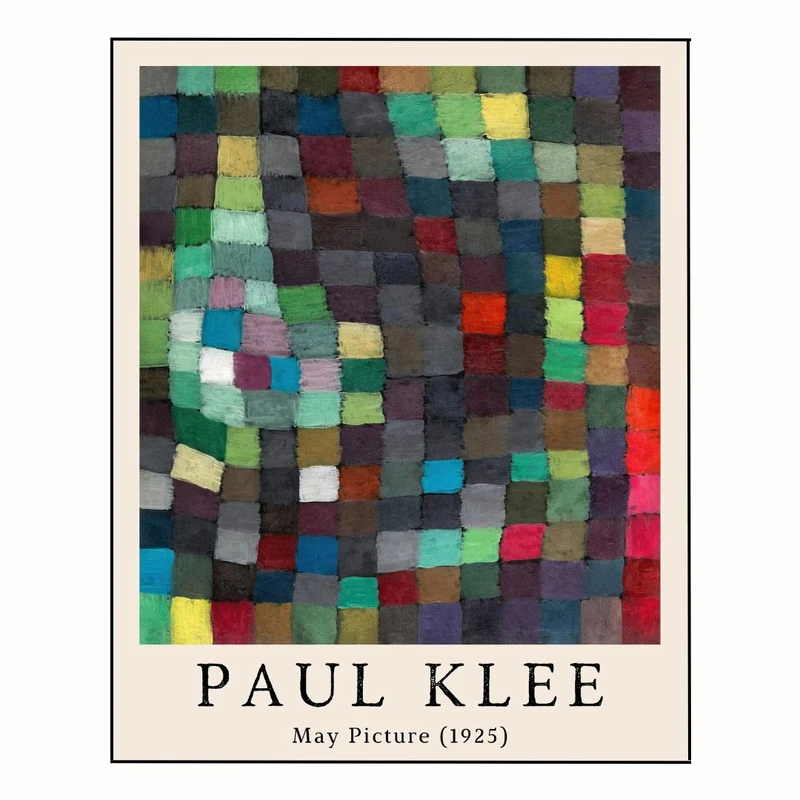 پوستر مدل وینتیج پل کلی - نقاشی تصویر مربع جادویی