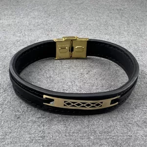 دستبند طلا 18 عیار مردانه دوست خوب مدل dk051 