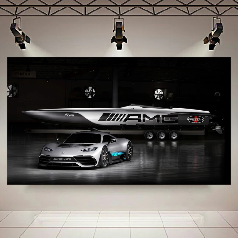 تابلو بوم طرح ماشین مدل مرسدس بنز AMG Project ONE کد AR9280
