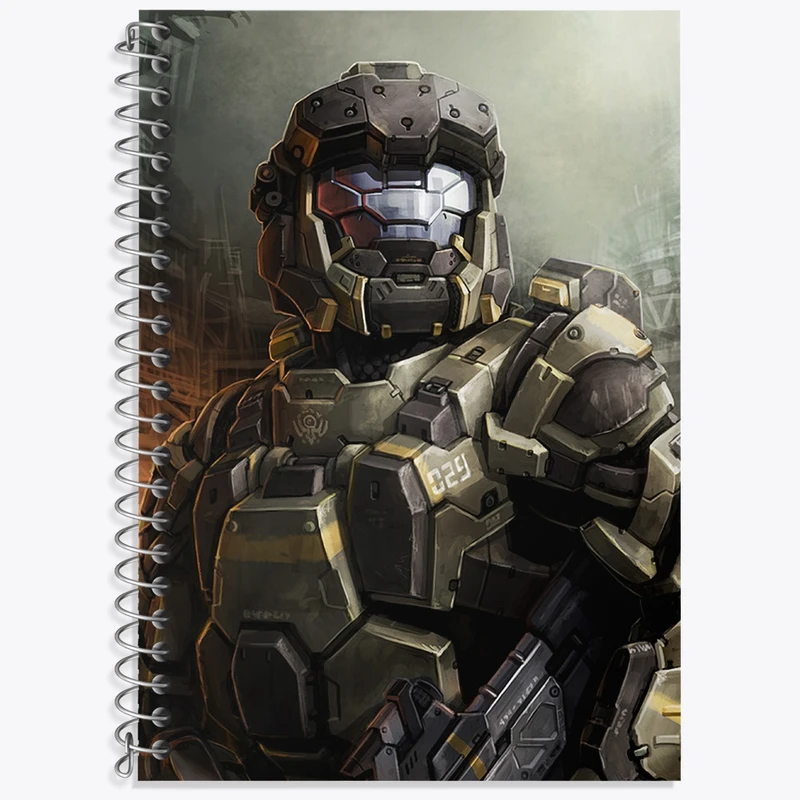 دفتر لغت 50 برگ خندالو طرح بازی هیلو (Halo) کد 31486