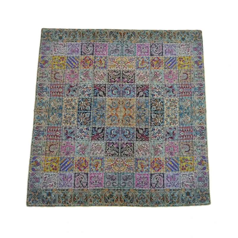 رومیزی ترمه هاشمی طرح خشتی ریز نقش کد 60