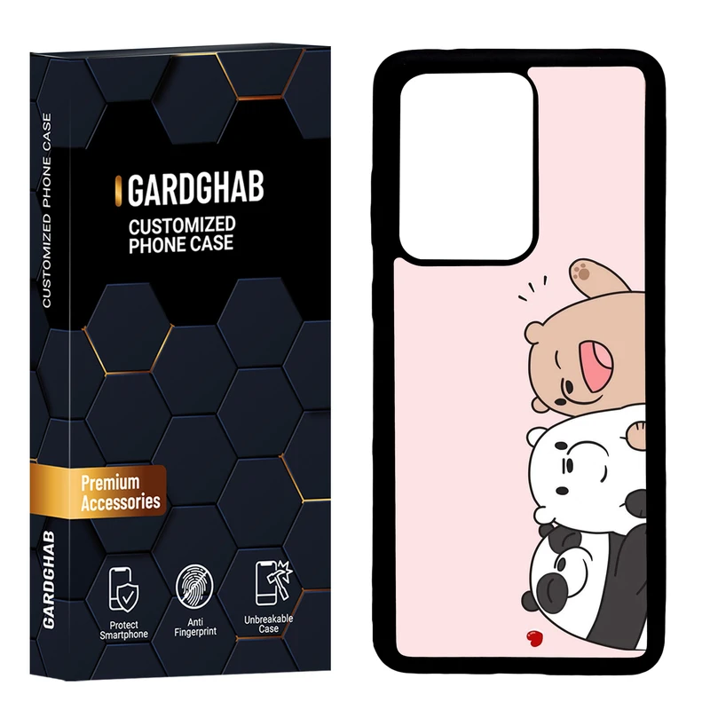 کاور گارد قاب مدل دور ژله ای پشت گلس فانتزی مناسب برای گوشی موبایل سامسونگ  Galaxy S20 Ultra