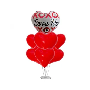 بادکنک سورتک مدل LOVE مجموعه 7 عددی به همراه استند بادکنک