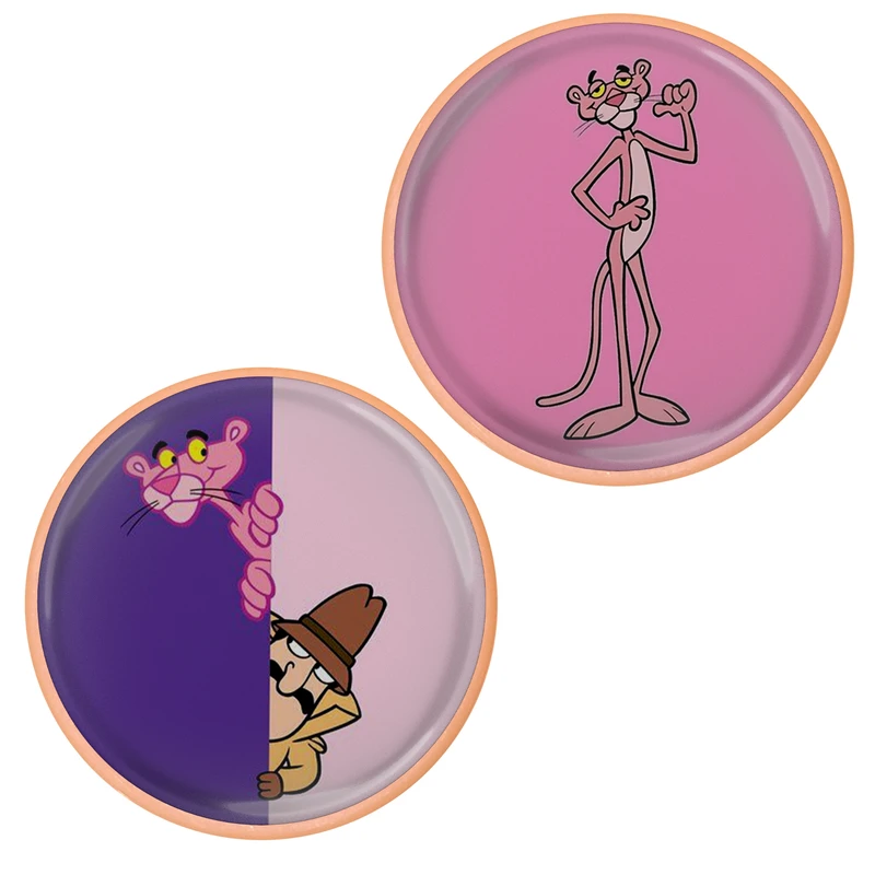 تراش مدل مخزن دار طرح انیمیشن پلنگ صورتی کد S12945-954 بسته دو عددی