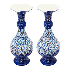 گلدان میناکاری مدل صراحی کد 398-12-102 مجموعه 2 عددی