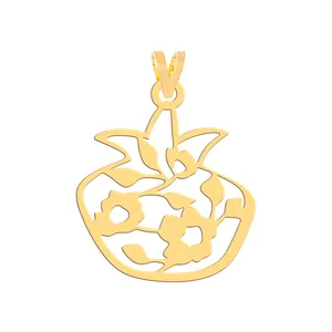 آویز گردنبند طلا 18 عیار زنانه فرشته مدل انار یلدا WNL-000663