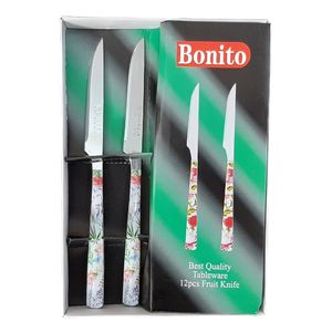 نقد و بررسی چاقو میوه خوری 12 پارچه بونیتو کد B08 توسط خریداران