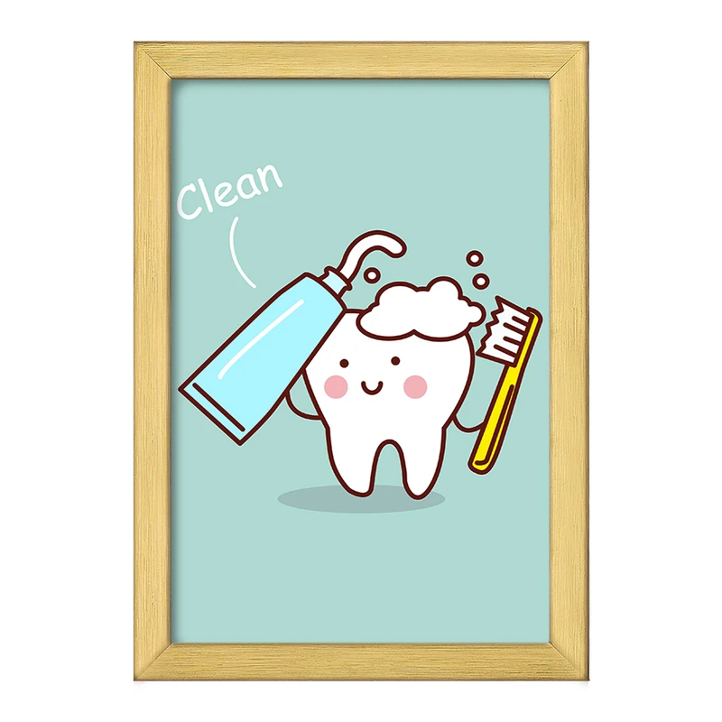 تابلو خندالو طرح دندان و دندان پزشکی کودکانه کد 36701