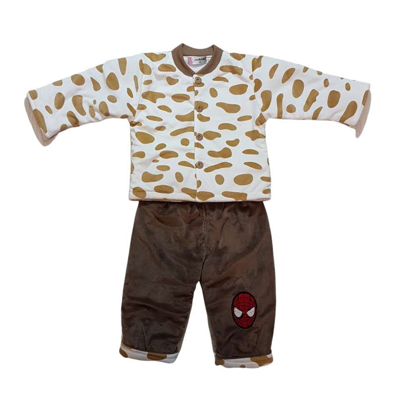 ست کاپشن و شلوار نوزادی مدل ASH281