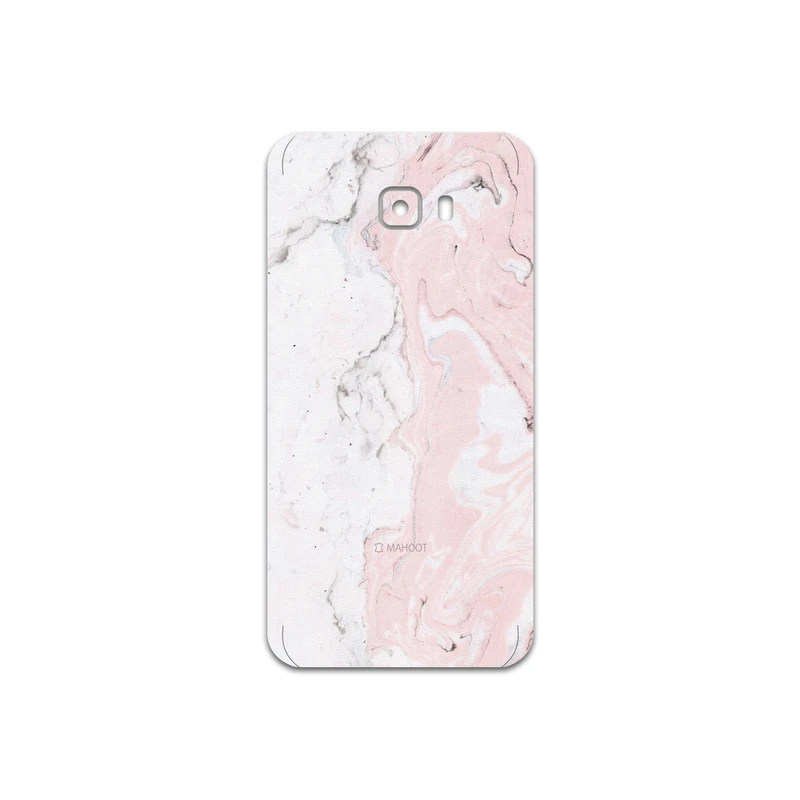 برچسب پوششی ماهوت مدل Blanco-Pink-Marble مناسب برای گوشی موبایل سامسونگ Galaxy C7 Pro
