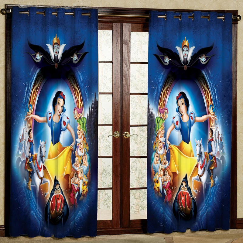  پرده مدل کارتونی مخمل پانچی کد 874 سایز 140x280 سانتی متر