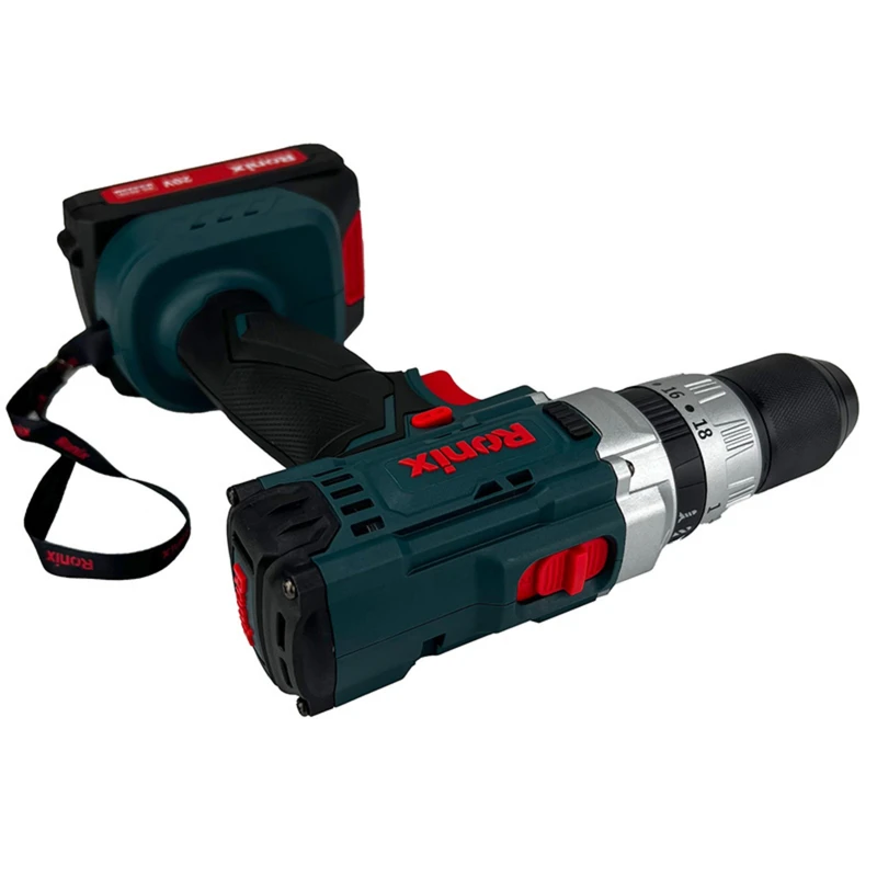 عکس شماره 23 : دریل شارژی رونیکس مدل rs-8620 مجموعه 53 عددی