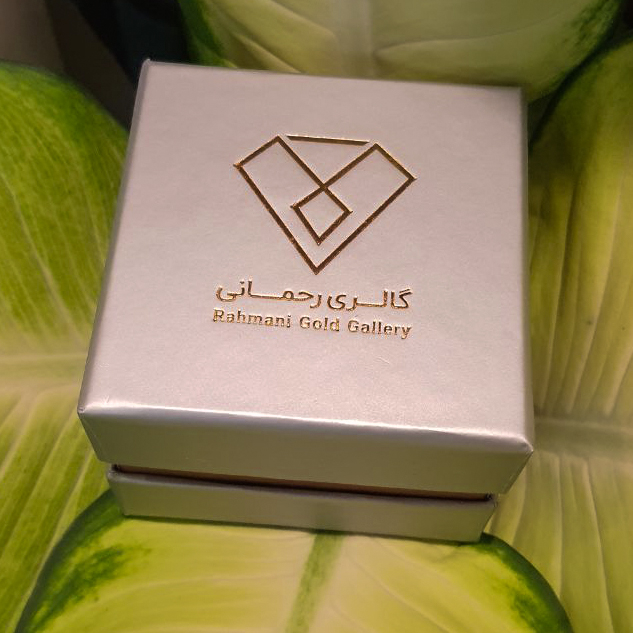 گوشواره طلا 18 عیار زنانه گالری رحمانی مدل مثلثی
