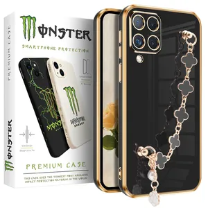 Black Flower monster cover suitable for Huawei Nova 7i / Nova 6 SE / P40 Lite