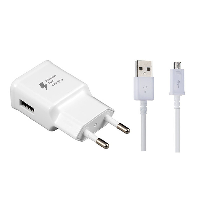 شارژر دیواری 2 آمپر مدل Galaxy S7 S8 به همراه کابل  microUSB