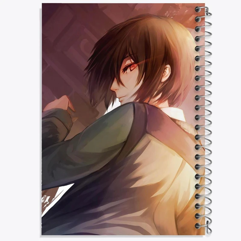 دفتر ژورنال نویسی 50 برگ خندالو مدل نقطه ای طرح توکا کریشیما انیمه توکیو غول Tokyo Ghoul کد 11916