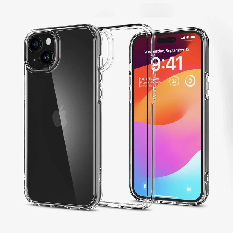 کاور اسپیگن مدل Ultra Crystal مناسب برای گوشی موبایل اپل iPhone 15