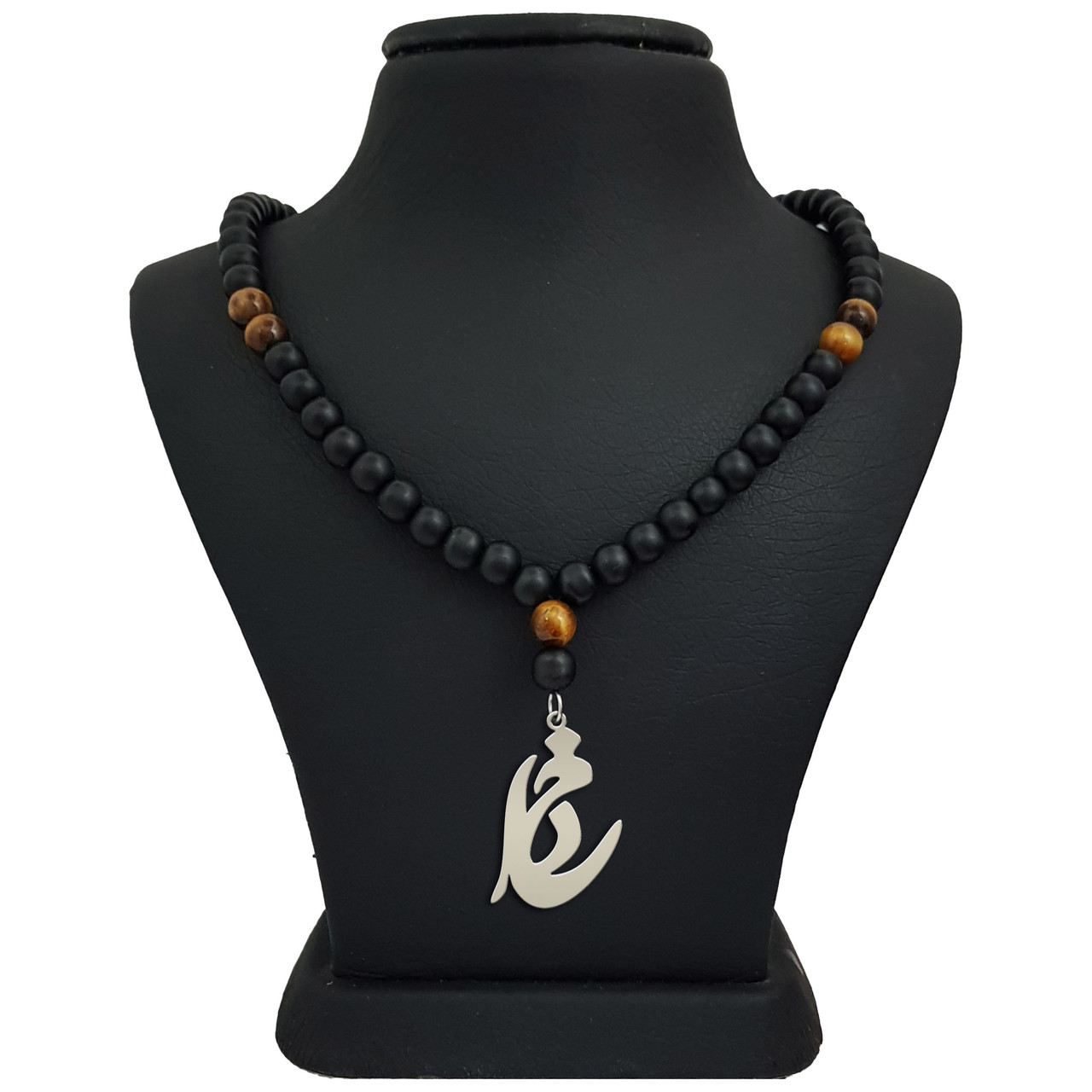 گردنبند نقره مردانه ترمه ۱ طرح خدا کد mas 00273 گردنبند نقره مردانه ترمه ۱ طرح خدا کد mas 00273