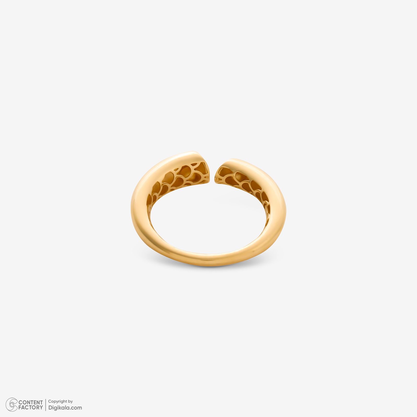 انگشتر طلا 18 عیار زنانه گلدم مدل R344005 سایز 56 -  - 2