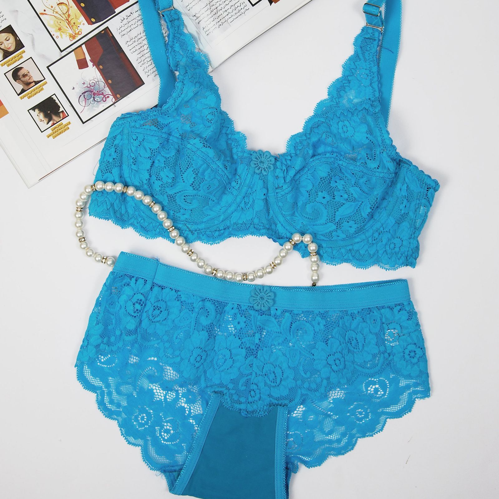 ست شورت و سوتین زنانه پانیذ کد 9015-LB -  - 10