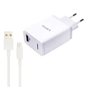 شارژر دیواری لیتو مدل LH - 4  به همراه کابل تبدیل MicroUSB