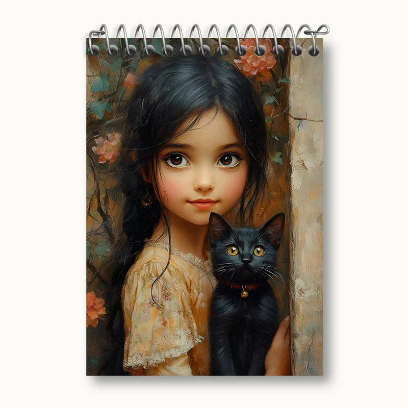 دفتر یادداشت 50 برگ خندالو طرح دخترانه کد N4875