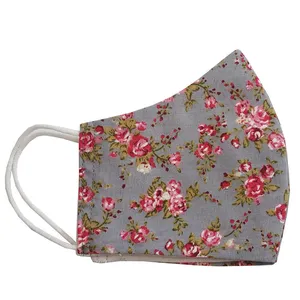 ماسک پارچه‌ای مدل گلدار کد 08