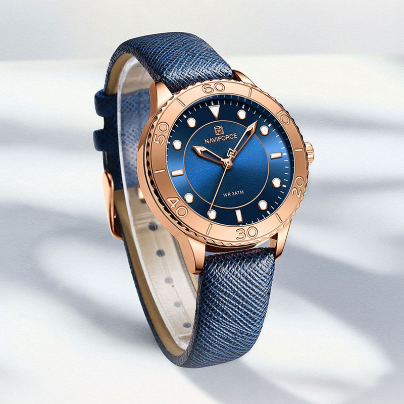 ساعت مچی عقربه ای زنانه نیوی فورس مدل NF5020RGBEBE