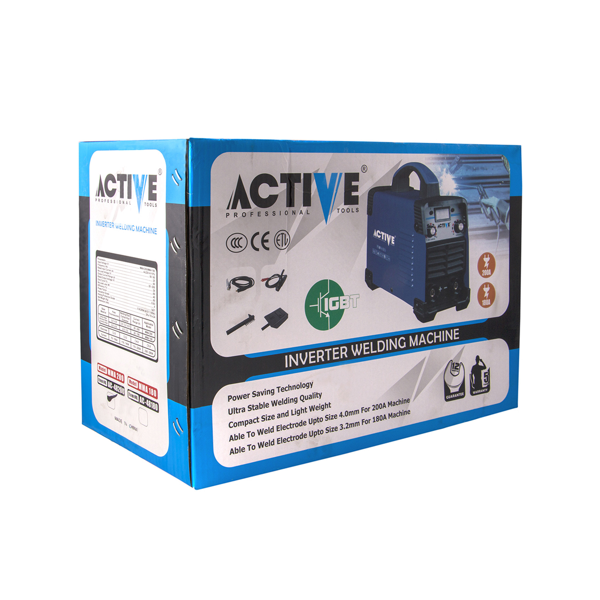 دستگاه جوش اینورتر 180 آمپر اکتیو تولز مدل AC-48180