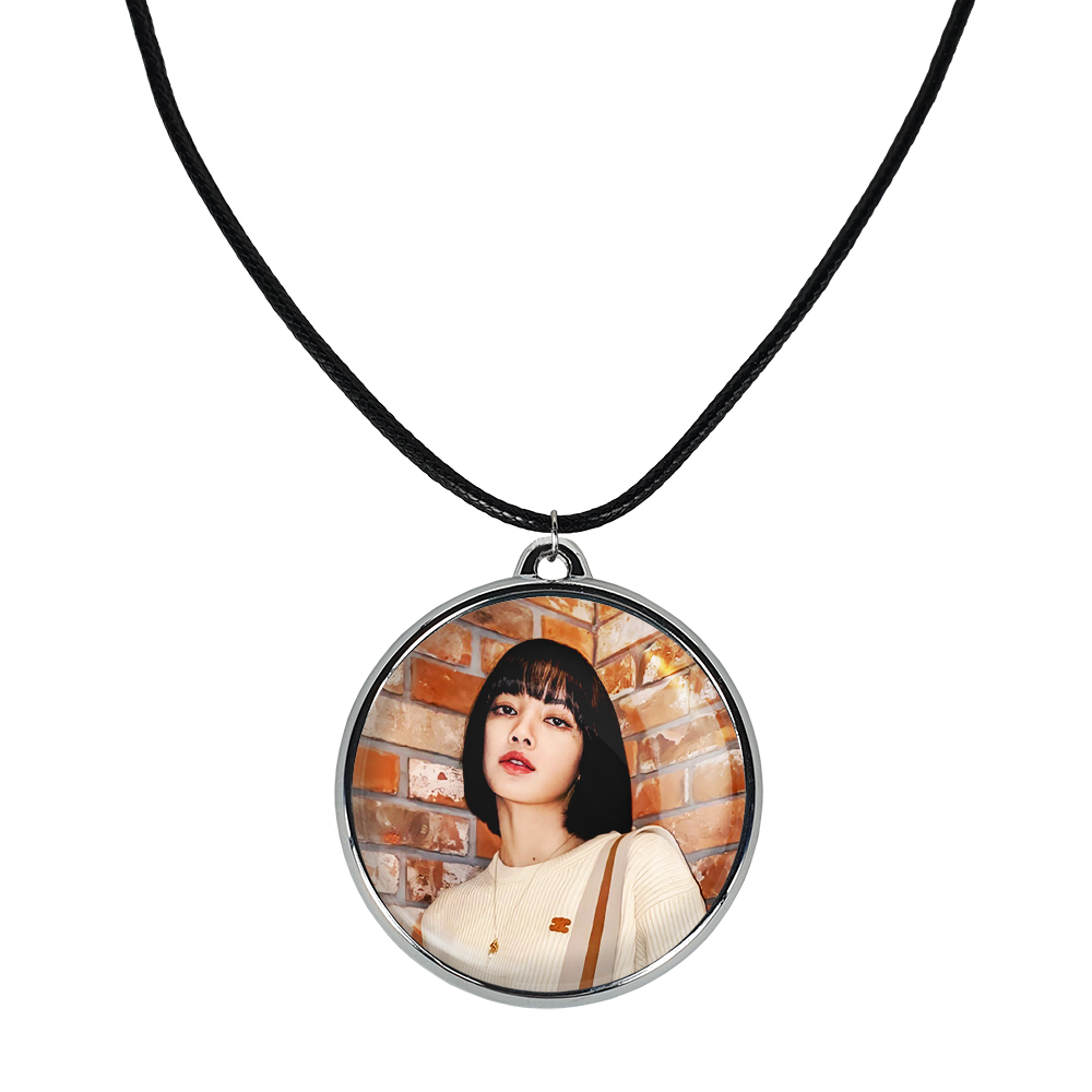 گردنبند خندالو مدل لیسا بلک پینک کد 1424914254