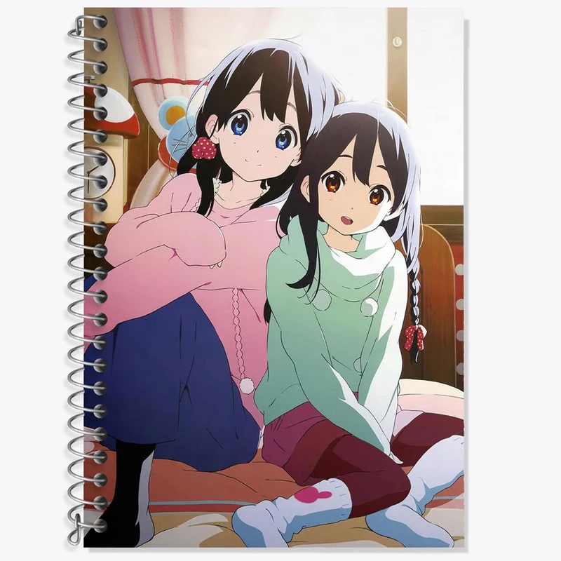 دفتر زبان 50 برگ خندالو مدل سه خط طرح انکو تامامو انیمه فروشگاه تاماکو Tamako Market کد 22472