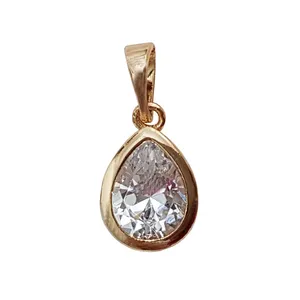 آویز گردنبند زنانه ژوپینگ مدل تک نگین 492