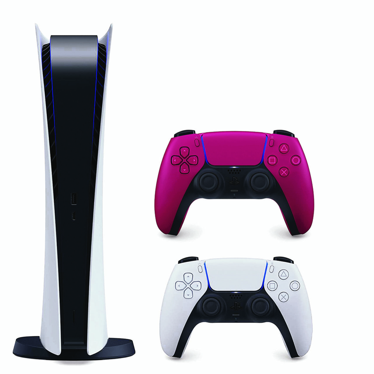 مجموعه کنسول بازی سونی مدل PlayStation 5 Digital ظرفیت 825 گیگابایت به همراه دسته اضافه