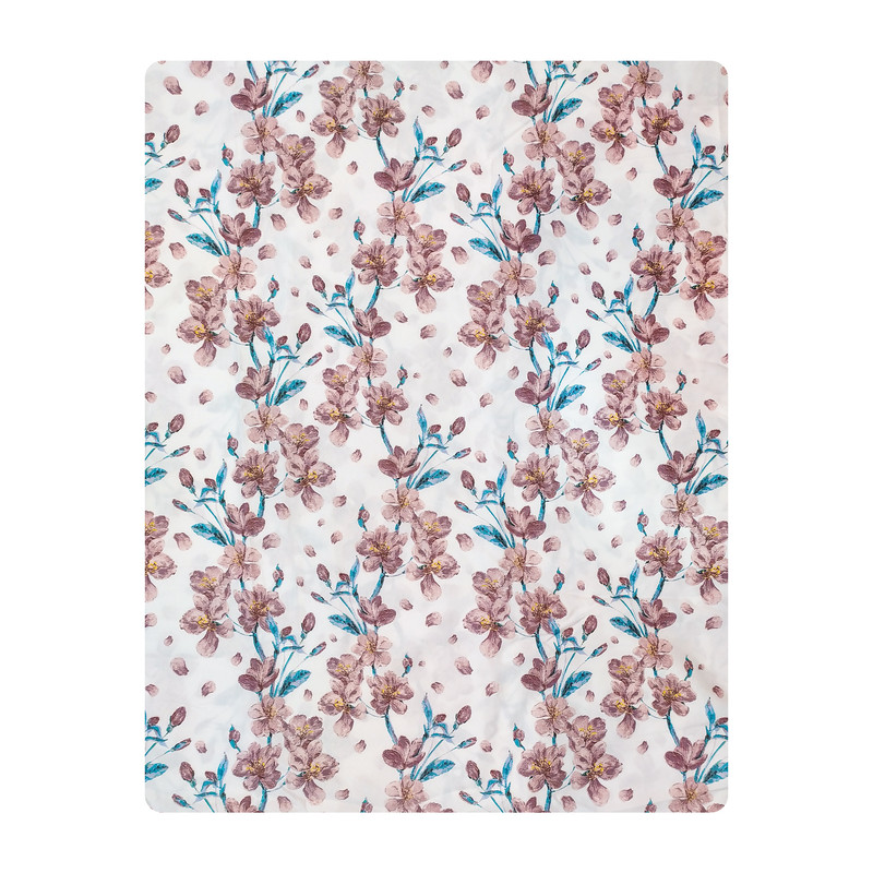 ملحفه آدنو مدل زنبق کد IR121 یک نفره سایز 140x250 سانتی متر