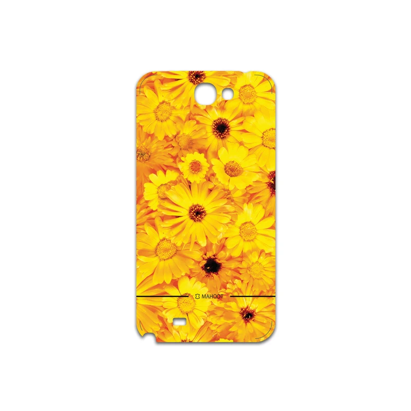 برچسب پوششی ماهوت مدل Yellow-Flower مناسب برای گوشی موبایل سامسونگ Galaxy Note 2