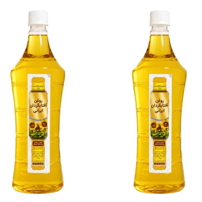 روغن آفتابگردان مایع - 1 لیتر بسته دو عددی