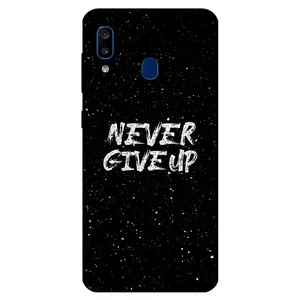 Megafone Never give up 1871 Cover For Samsung Galaxy A20 E