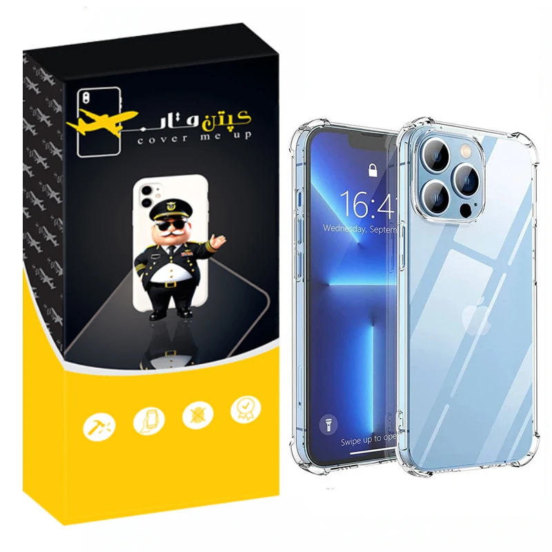 کاور کپتن قاب مدل Cirystal مناسب برای گوشی موبایل اپل Iphone 13 Pro