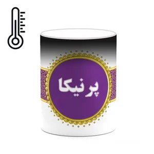 ماگ حرارتی کاکتی طرح اسم پرنیکا کد mgo17894