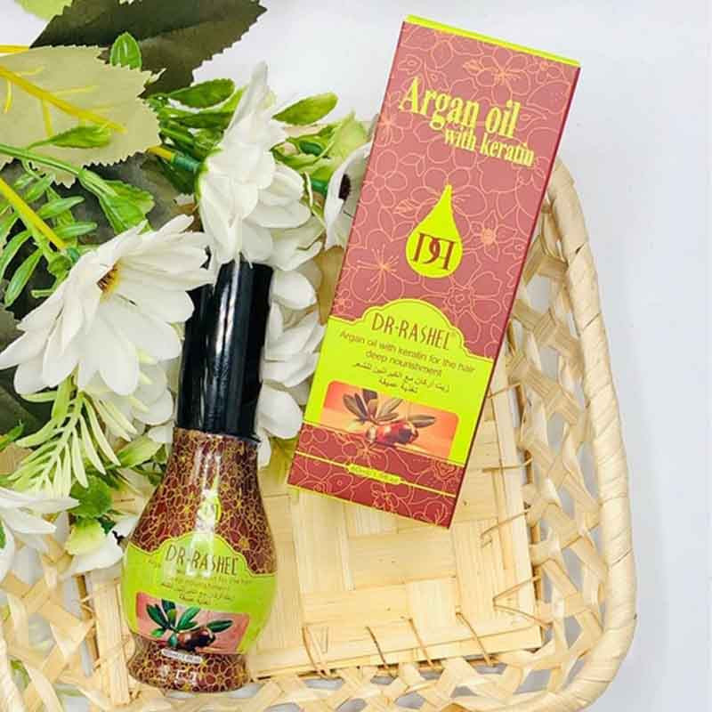 روغن مو دکتر راشل مدل آرگان و کراتین حجم 60 میلی لیتر