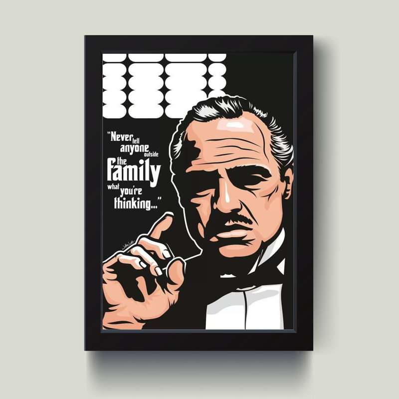 تابلو مدل God father پدرخوانده کد m2593-w