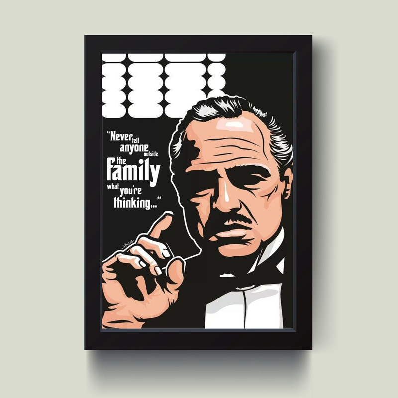 تابلو مدل God father پدرخوانده کد m2593-w