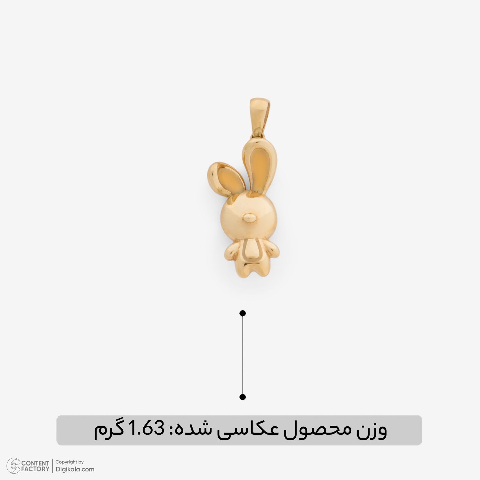 آویز گردنبند طلا 18 عیار زنانه گلدم طرح خرگوش کد PE147025 -  - 5