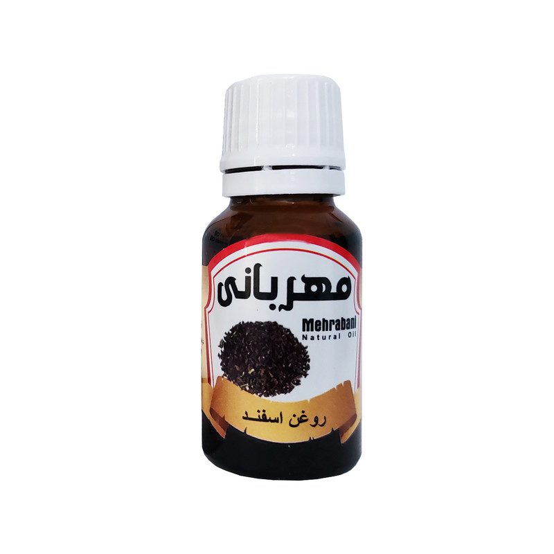 روغن بدن مهربانی مدل اسپند کد RBM-ES مناسب انواع پوست حجم 18 میلی لیتر
