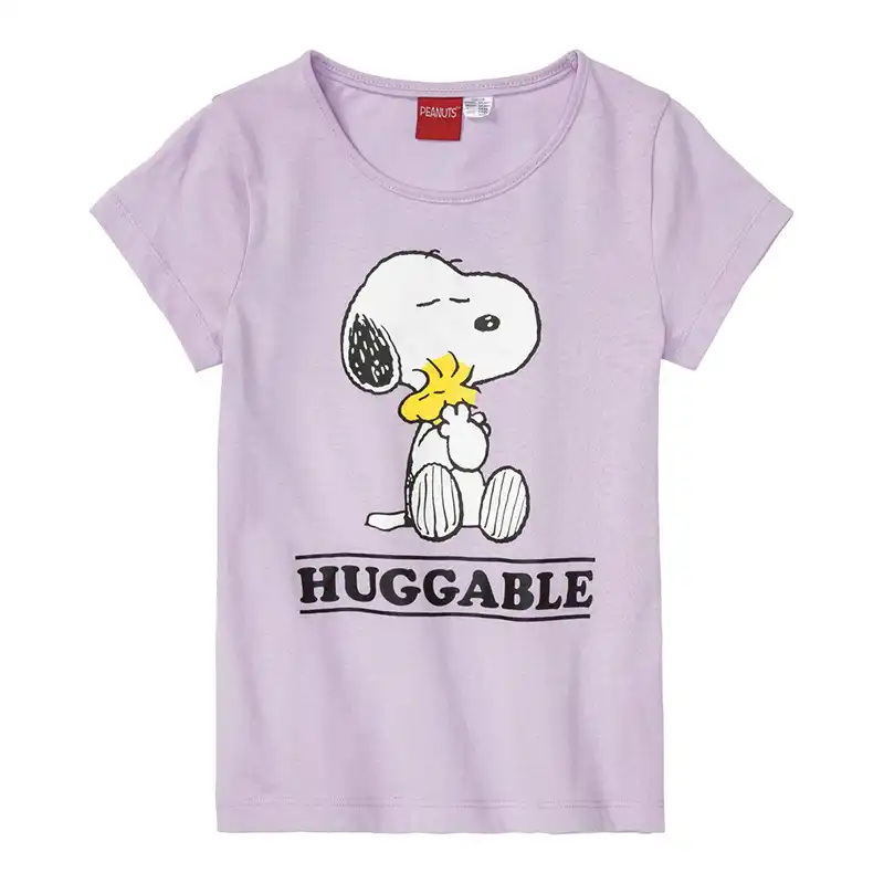 ست تی شرت آستین کوتاه و شلوارک دخترانه پیناتس مدل HUGGABLE