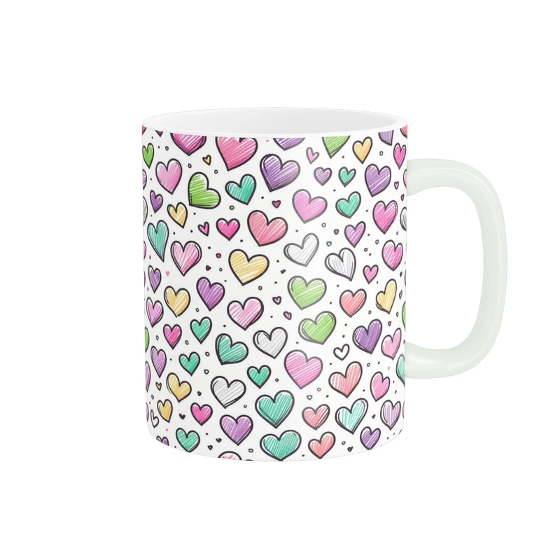 ماگ پاد آفرین طرح قلب کد 5881