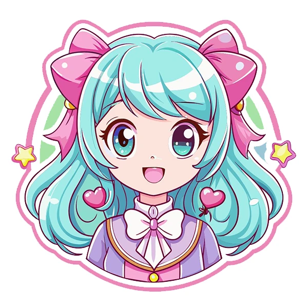   استیکر پارچه و لباس پاد آفرین طرح دختر کد 4485